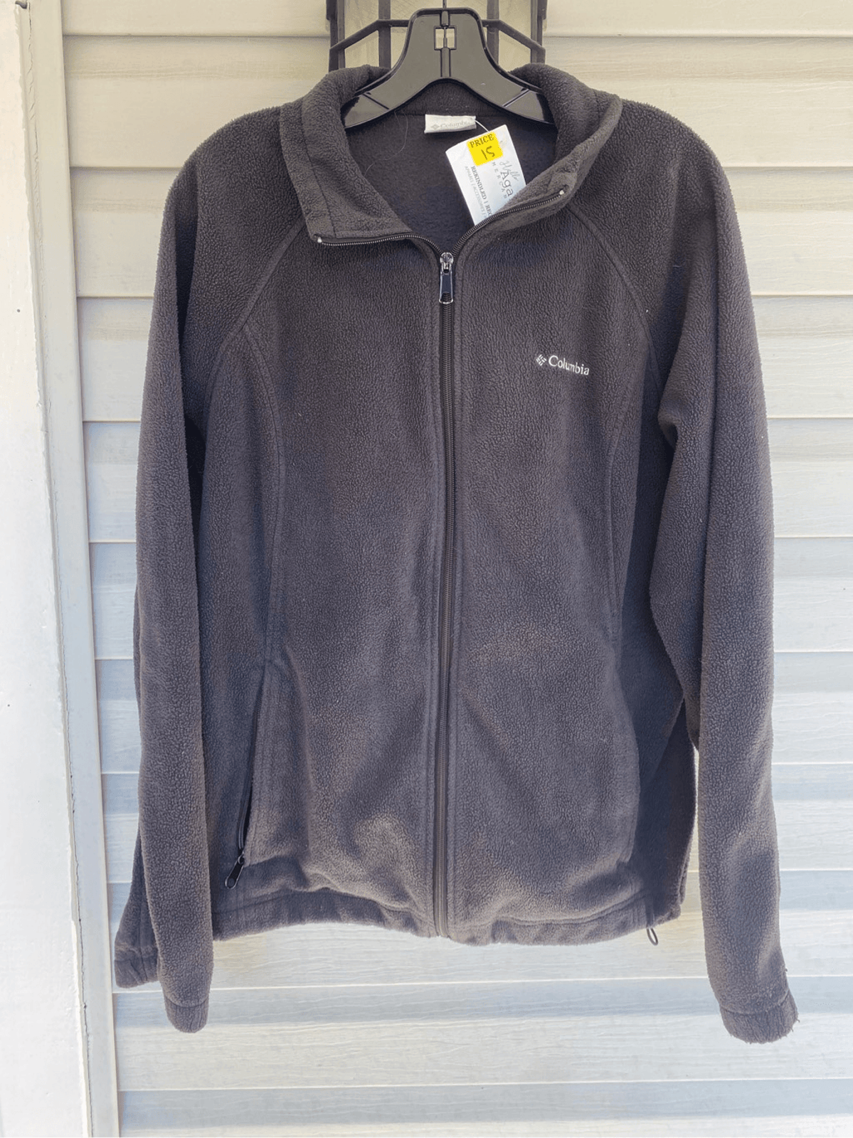 Columbia Sportswear Black Fleece Zip-Up Jacket, Women's Size Xl